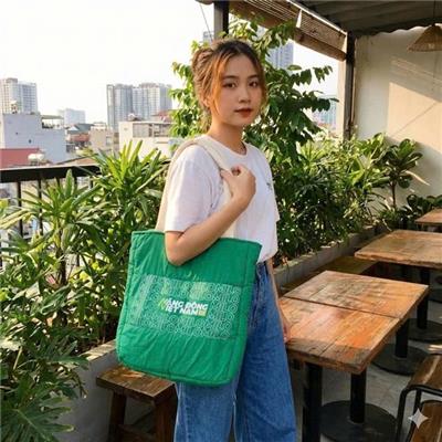 Túi Tote Chần Bông Milo MÀU XANH LÁ