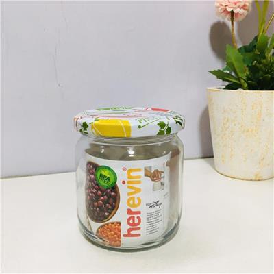 Hũ Thủy Tinh Herevin Nắp Thiếc 425ml (HŨ NHỎ)  Hu Thuy Tinh Herevin Nap Thiec 425ml (HU NHO)
