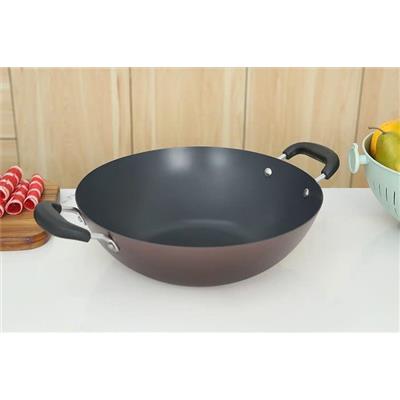 Chảo Xào Sâu Lòng Chống Dính GREEN COOK 32cm GCW03-32IH HAI QUAI  Chao Xao Sau Long Chong Dinh GREEN COOK 32cm GCW03-32IH HAI QUAI