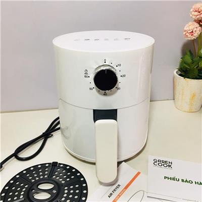 Nồi Chiên Không Dầu GREEN COOK GCF2516-20 Dung Tích 2L Nhỏ Gọn  Noi Chien Khong Dau GREEN COOK GCF2516-20 Dung Tich 2L Nho Gon
