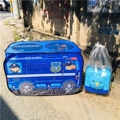 LỀU Chơi XẾP GỌN Tự Bung Hình XE Cảnh Sát Cho Bé Vui Chơi Thoả Sức Vận Động