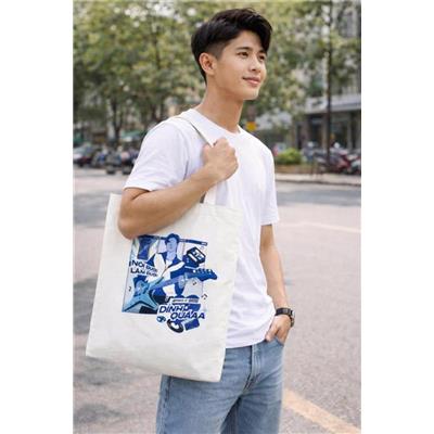 Túi Tote XMEN "NÓI ĐƯỢC LÀM ĐƯỢC" Màu TRẮNG CÓ DÂY KÉO