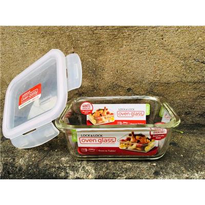 Hộp THỦY TINH CHỮ NHẬT 420ml LocknLock LLG423PG  Hop THUY TINH CHU NHAT 420ml LocknLock LLG423PG