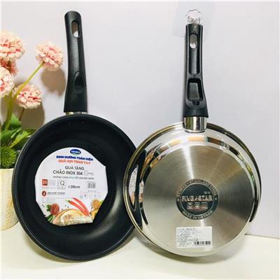Chảo Chống Dính FIVE STAR PLUS 3 Đáy Inox 304 Size 20cm