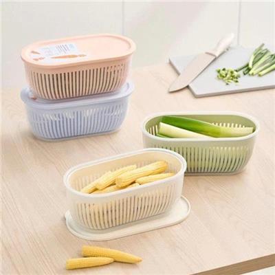 Hộp Nhựa OVAL Hokkaido Inochi – Dùng Trữ Rau Củ, Trái Cây, Bảo Quản Tủ Lạnh, Chống Hơi Nước Hiệu Quả