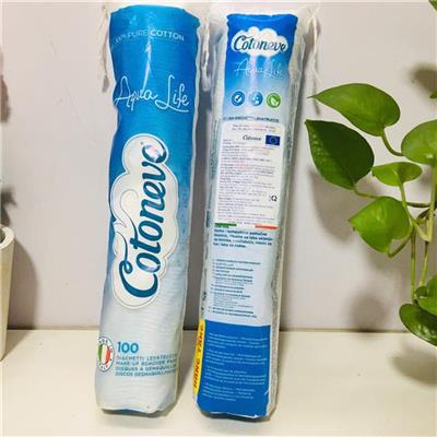 Bông Tẩy Trang Aqua Life COTONEVE TÚI 100 Miếng - Xuất Xứ Ý