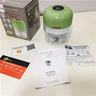 Máy Xay Tỏi Ớt Mini Mishio MK420 Pin Sạc (Anlene)  May Xay Toi Ot Mini Mishio MK420 Pin Sac (Anlene)