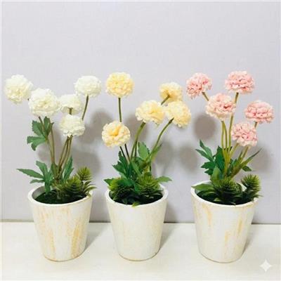 Chậu Hoa Giả Mini Decor Để Bàn