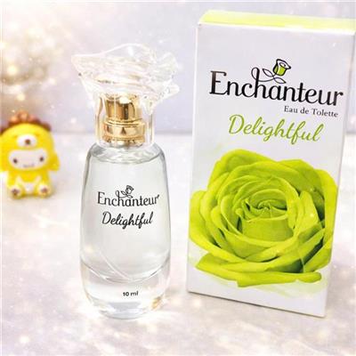 Nước Hoa Enchanteur EDT Hương Delightful Chai 10ml MÀU XANH LÁ  Nuoc Hoa Enchanteur EDT Huong Delightful Chai 10ml MAU XANH LA