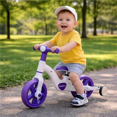 Xe Cân Bằng 2in1 Cho Bé > 18 Tháng Tuổi Có Nhạc Đèn - Tặng Kèm 3 PIN AA (MÀU TÍM PEDIASURE)