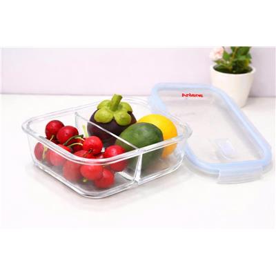 Hộp Thủy Tinh Chữ Nhật Chịu Nhiệt 2 Ngăn Nikko Inochi 1520ml  Hop Thuy Tinh Chu Nhat Chiu Nhiet 2 Ngan Nikko Inochi 1520ml