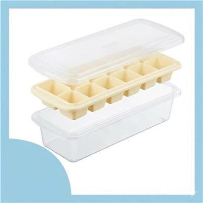 Khay Đá Vuông Kari Inochi 12 Viên Có Hộp Đựng + Nắp Đậy  Khay Da Vuong Kari Inochi 12 Vien Co Hop Dung + Nap Day