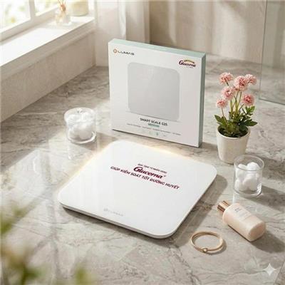 Cân Sức Khỏe Điện Tử LUMIAS G25 Kết Nối Bluetooth (GLUCERNA) - 3 PIN DÁN Ở MẶT TRONG HỘP ĐỰNG  Can Suc Khoe Dien Tu LUMIAS G25 Ket Noi Bluetooth (GLUCERNA) - 3 PIN DAN O MAT TRONG HOP DUNG