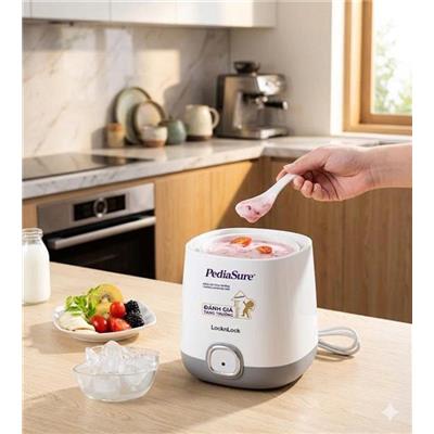 Máy Làm Sữa Chua Lock&Lock EJY110SLV MÀU TRẮNG  May Lam Sua Chua Lock&Lock EJY110SLV MAU TRANG