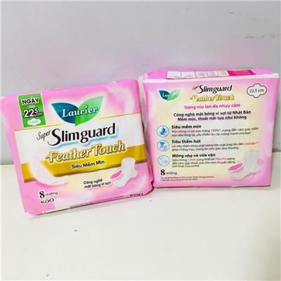 Băng Vệ Sinh LAURIER Có Cánh Siêu Mềm Mịn 22.5cm Bịch 8 Miếng