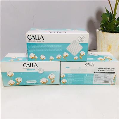 COMBO 3 HỘP: Bông Tẩy Trang Làm Sạch Da Bạch Tuyết Calla Sạch Sâu HỘP 80 MIẾNG