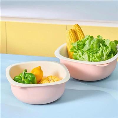 Bộ Thau Rổ Vuông Inochi Yoko Nest 28cm - TH CÓ HỘP