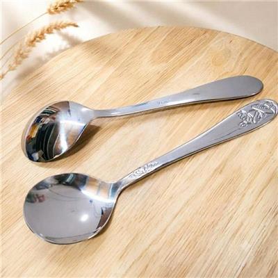 Muỗng Inox Cao Cấp Zenstar Dài 18.2cm Đầu Tròn