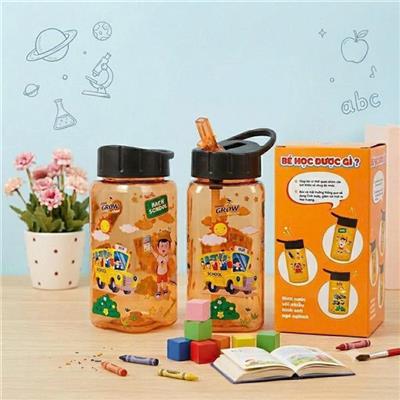 Bình Nước Trẻ Em DÁNG VUÔNG 500ml - ABBOTT GROW CAM