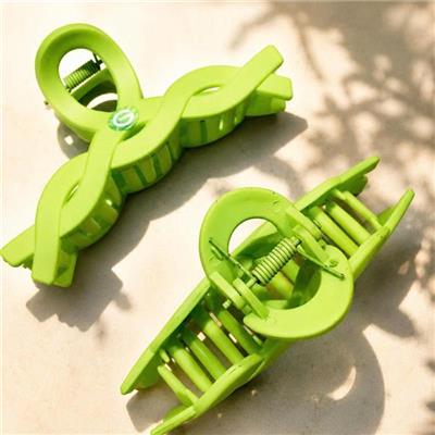 Kẹp Tóc Càng Cua Hình Xoắn Phong Cách Hàn Quốc - XANH CHUỐI  Kep Toc Cang Cua Hinh Xoan Phong Cach Han Quoc - XANH CHUOI