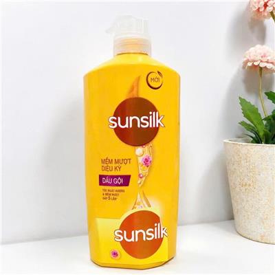 DẦU GỘI SUNSILK Mềm Mượt Diệu Kì 650g - CHAI VÒI VÀNG  DAU GOI SUNSILK Mem Muot Dieu Ki 650g - CHAI VOI VANG