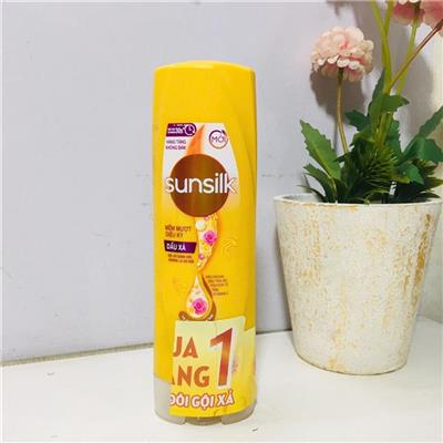 DẦU XẢ Sunsilk Mềm Mượt Diệu Kỳ CHAI VÀNG 140g  DAU XA Sunsilk Mem Muot Dieu Ky CHAI VANG 140g