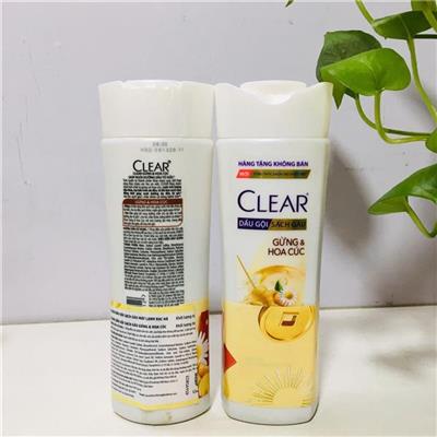 Dầu Gội Clear Thảo Dược Gừng Và Hoa Cúc 140g  Dau Goi Clear Thao Duoc Gung Va Hoa Cuc 140g