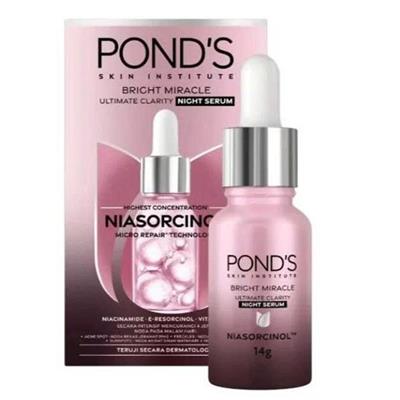 HỒNG: Serum Dưỡng Sáng Da Đa Tầng Mờ Thâm Sạm (Ban Đêm) 14g POND'S Bright Miracle Với 50X Niasorcinol  HONG: Serum Duong Sang Da Da Tang Mo Tham Sam (Ban Dem) 14g POND'S Bright Miracle Voi 50X Niasorcinol