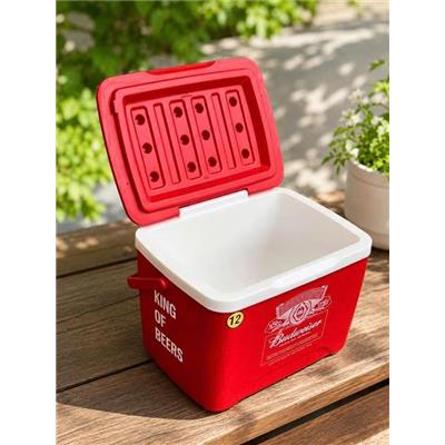 Thùng Đá Cooler BUDWEISER 12 Lít Có Quai Xách - NẮP ĐỎ