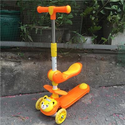 Xe Scooter Đa Năng 2 In 1 Cho Trẻ 2 - 6 Tuổi MÀU CAM (HỔ - BOBBY)