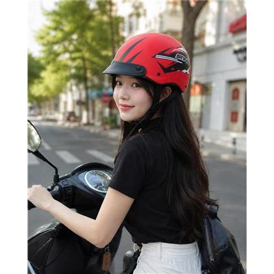 Nón Bảo Hiểm Nửa Đầu STING Size L - MÀU ĐỎ  Non Bao Hiem Nua Dau STING Size L - MAU DO