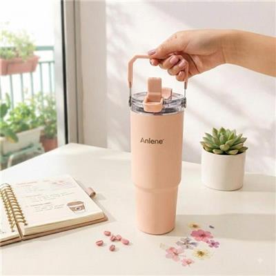 Ly Giữ Nhiệt ANLENE 900ml Có Quai Xách MÀU HỒNG  Ly Giu Nhiet ANLENE 900ml Co Quai Xach MAU HONG