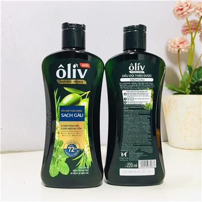 Dầu Gội Thảo Dược Ôliv Natural Herbal Sạch Gàu 220ML
