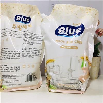 Nước Rửa Chén Blue Chiết Xuất Gạo Túi 2.1L  Nuoc Rua Chen Blue Chiet Xuat Gao Tui 2.1L