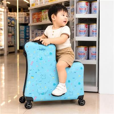Vali Ngồi 20 Inch Cho Bé - Sữa Nan MÀU XANH