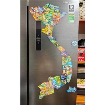 Bộ Ghép Hình Nam Châm Bản Đồ Việt Nam Mới Nhất (34 Tỉnh Thành + 2 Đảo) - Vinamilk